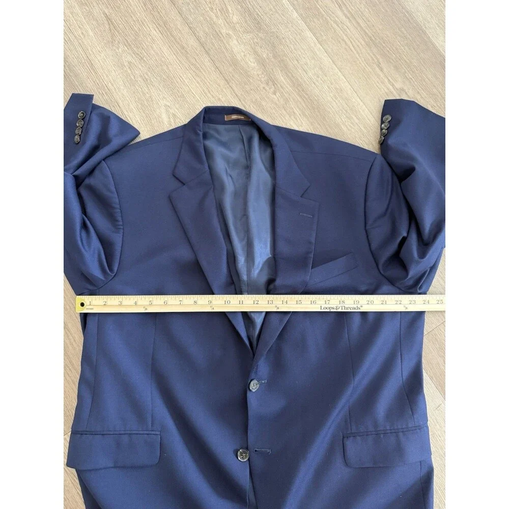 Peter Millar Wool Navy Sports Coat Blazer 48R